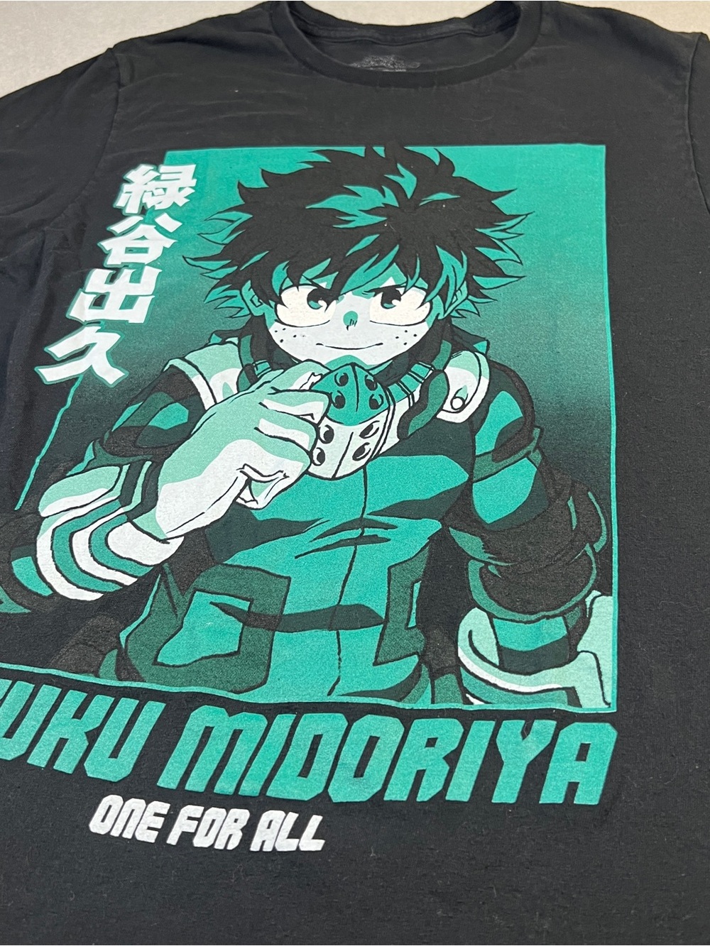 My Hero Academia Deku One For All Anime Graphic Tee Small
